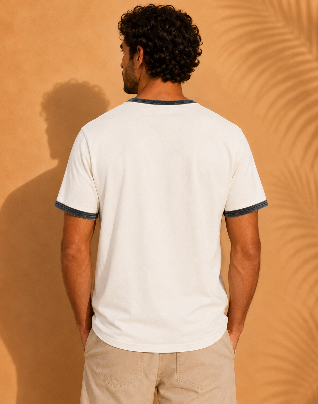 T-Shirt Homme Bord Contrasté | 180g
