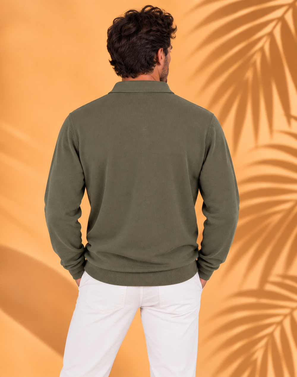 Polo En Maille Homme manches longues | 220g