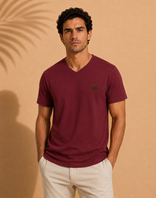 T-Shirt Homme Col V | 180g