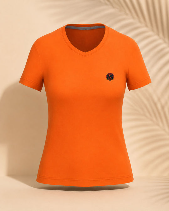T-Shirt Femme Col V | 180g