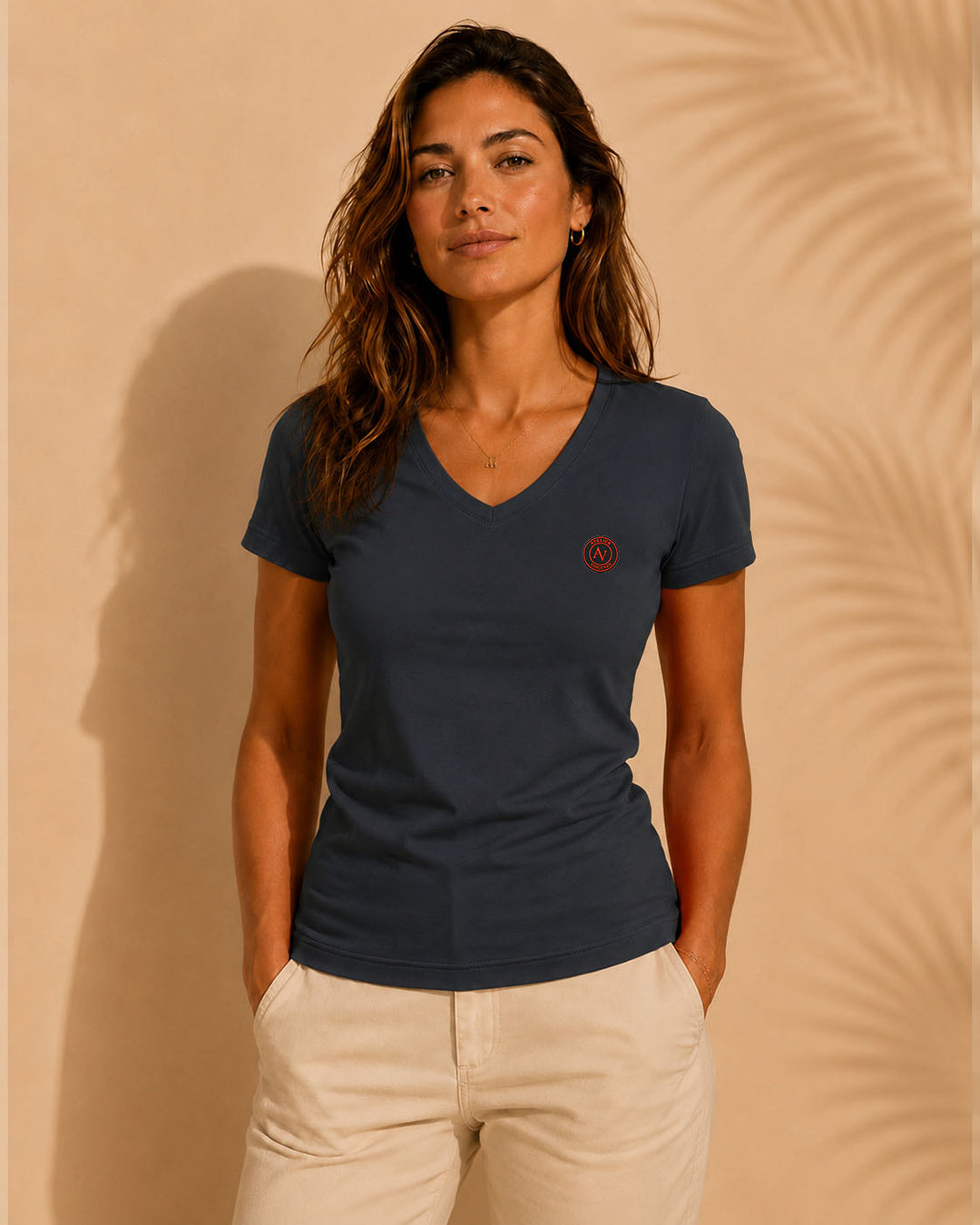 T-Shirt Femme Col V | 180g