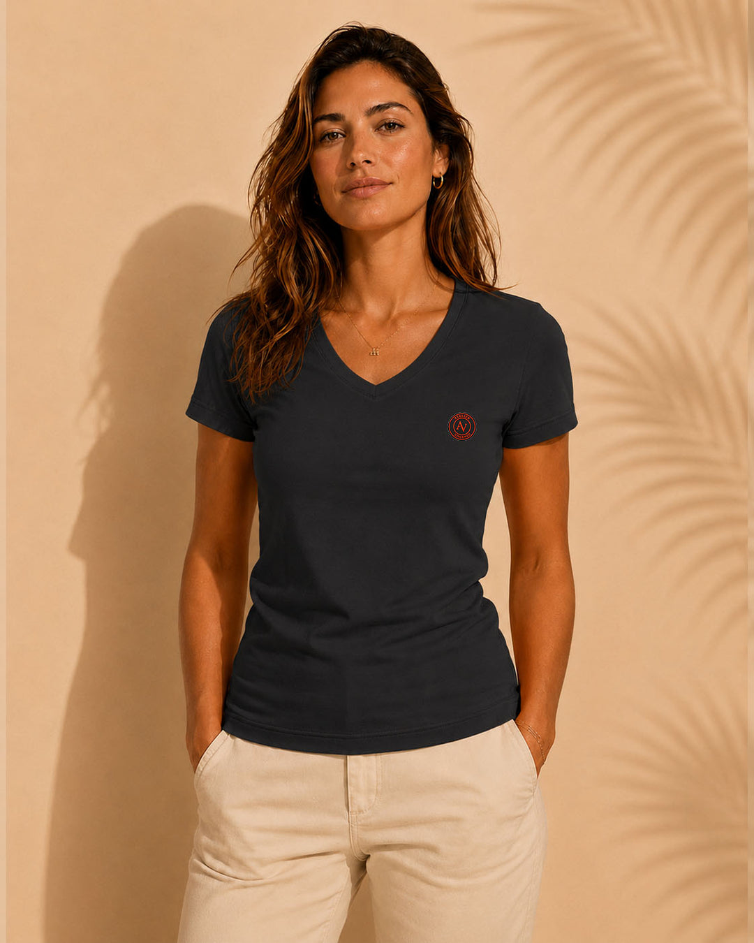 T-Shirt Femme Col V | 180g