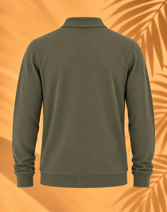 Polo En Maille Homme manches longues | 220g