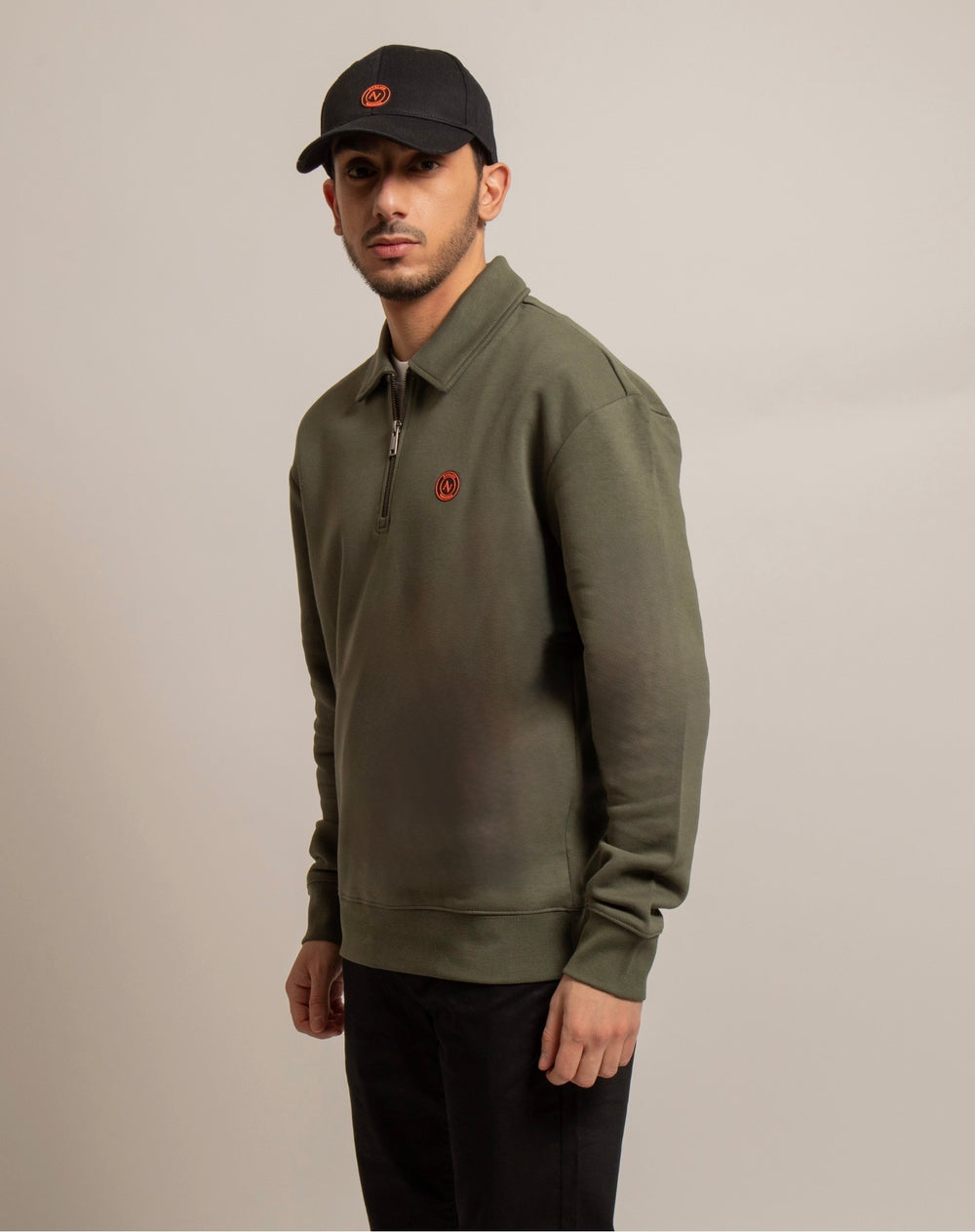 Sweat-shirt zip Col Polo Unisexe 300g/m²