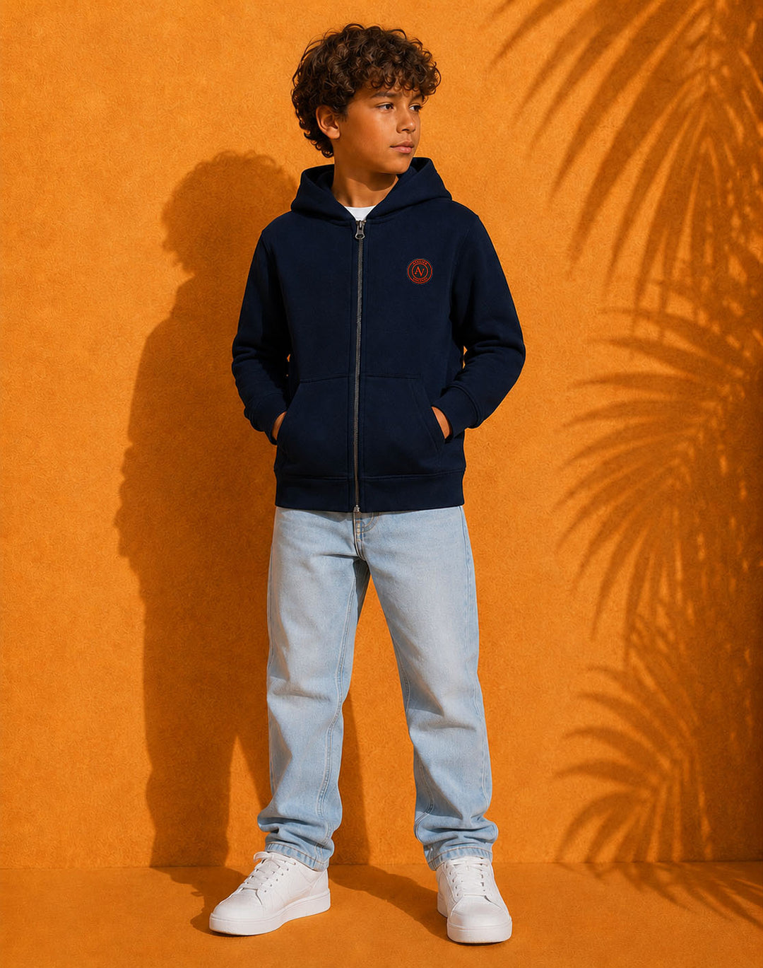 Sweat Zippé à Capuche Enfant Unisexe | 350g