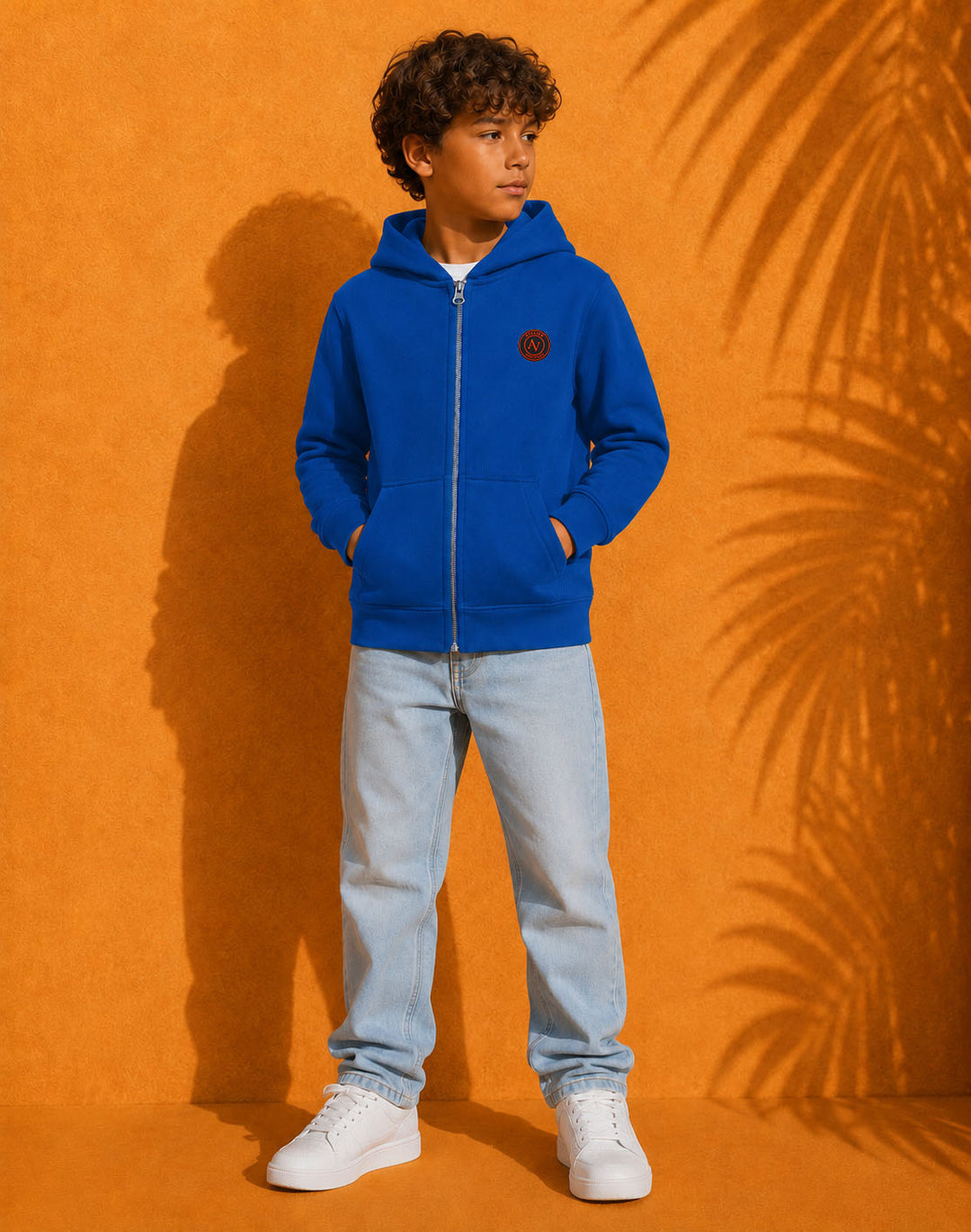 Sweat Zippé à Capuche Enfant Unisexe | 350g