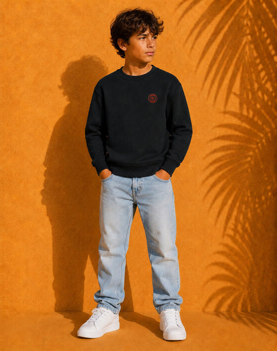 Sweat Col Rond Oversize Enfant Unisexe | 300g