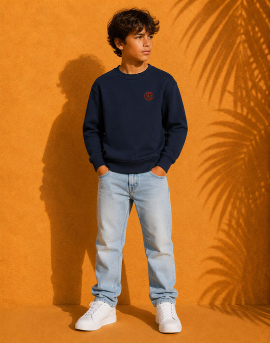 Sweat Col Rond Oversize Enfant Unisexe | 300g