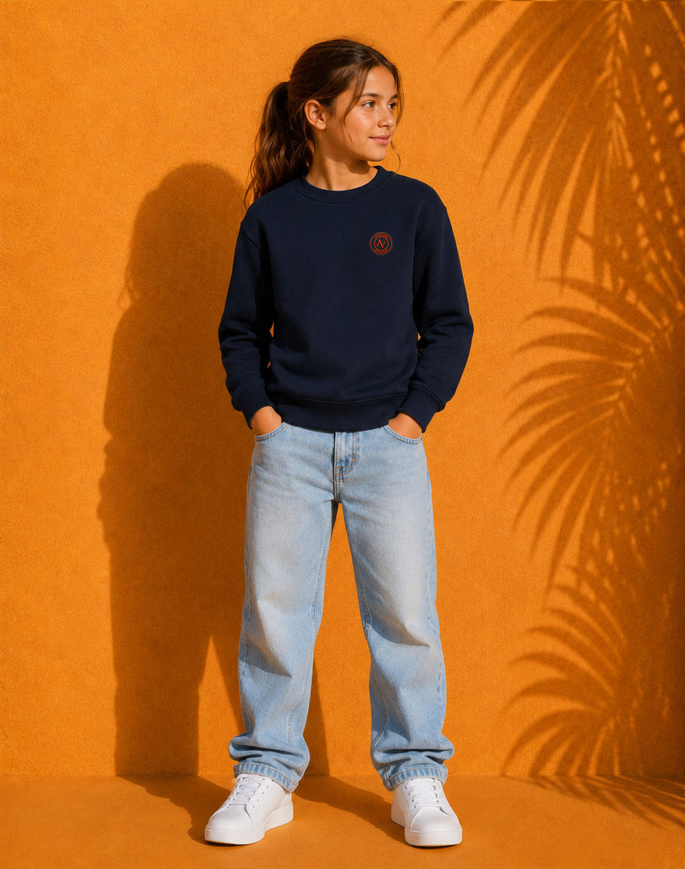 Sweat Col Rond Oversize Enfant Unisexe | 300g