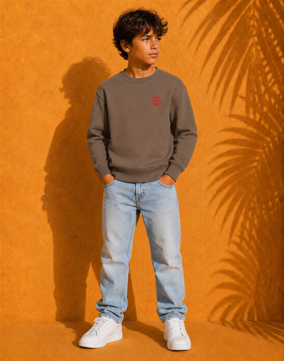 Sweat Col Rond Oversize Enfant Unisexe | 300g