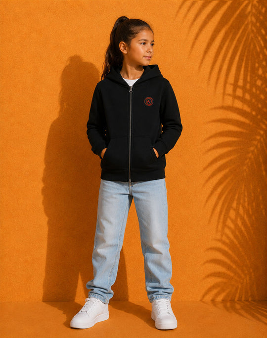 Sweat Zippé à Capuche Enfant Unisexe | 350g