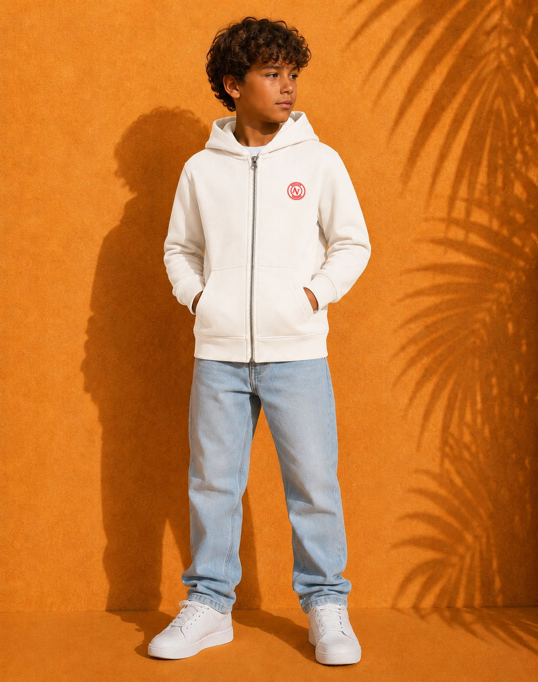 Sweat Zippé à Capuche Enfant Unisexe | 350g
