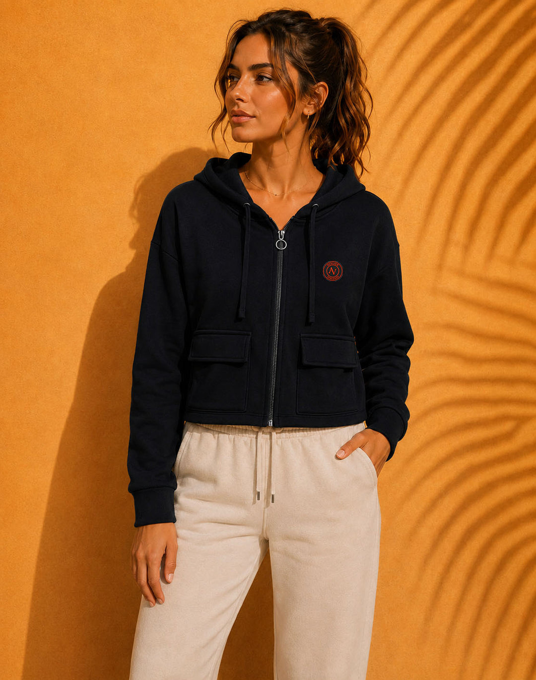Sweat Zippé à Capuche Femme | 300g
