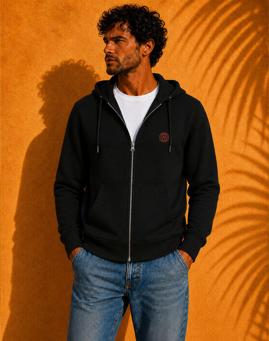 Sweat Zippé à Capuche Unisexe | 350g