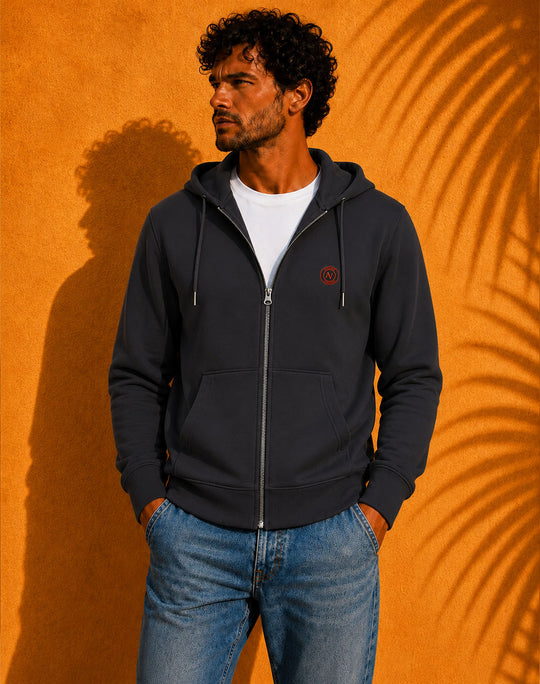 Sweat Zippé à Capuche Unisexe | 350g