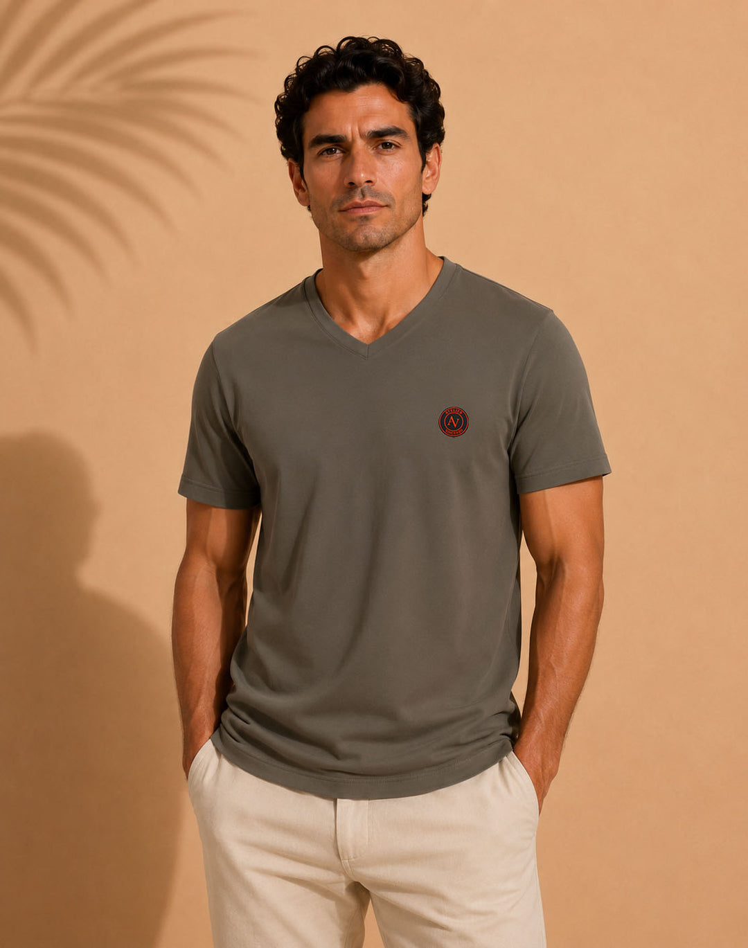 T-Shirt Homme Col V | 180g