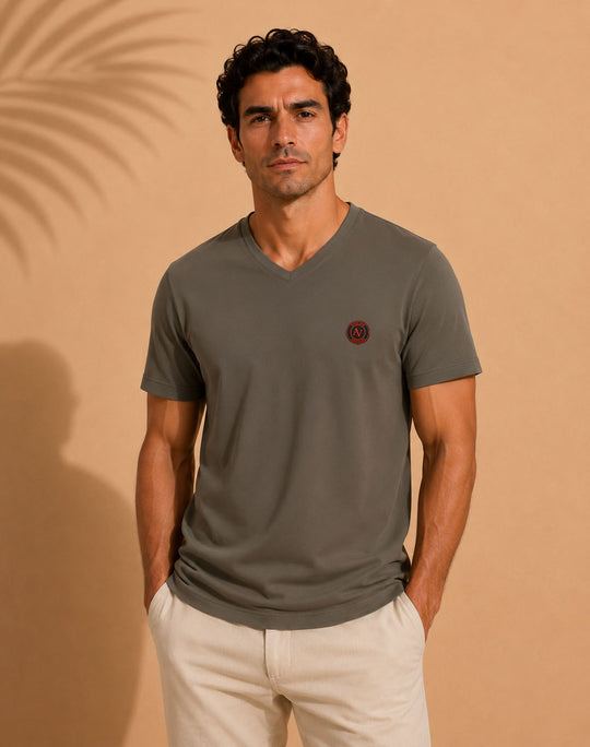 T-Shirt Homme Col V | 180g