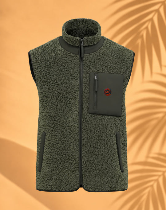 Veste Sherpa sans manche Unisexe | 480g