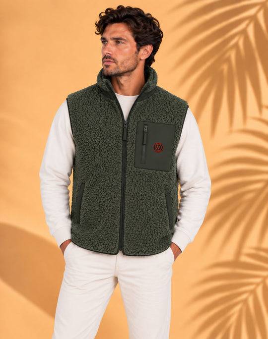 Veste Sherpa sans manche Unisexe | 480g