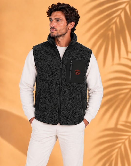Veste Sherpa sans manche Unisexe | 480g